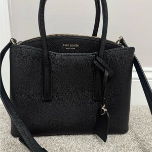 Kate Spade Black Textured Satchel/Crossbody
